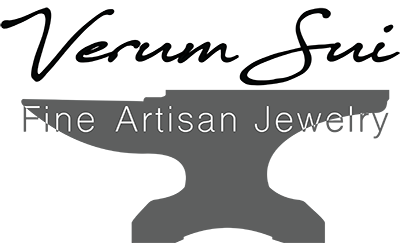 Hand crafted art jewelry Sterling silver gold colored gemstones