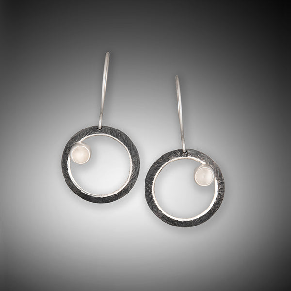 Oxidized Orbit Earrings Large