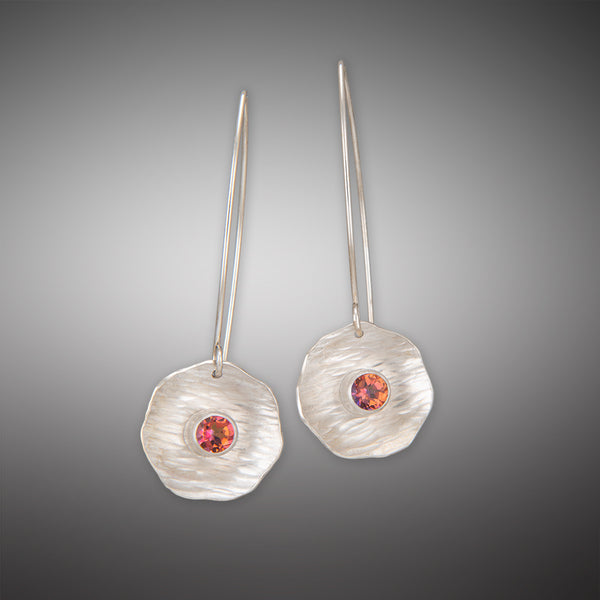 Poppy Earrings With Gemstone